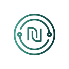 Obraz premium shekel gradient icon