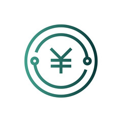 yen gradient icon