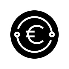euro glyph icon