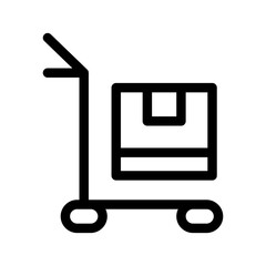 Trolley Icon Vector Symbol Design Illustration