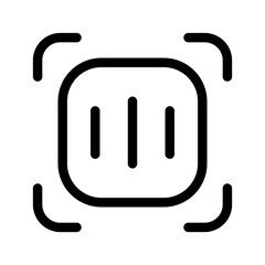 Scan Icon Vector Symbol Design Illustration