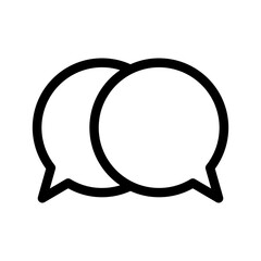 Bubble Chat Icon Vector Symbol Design Illustration