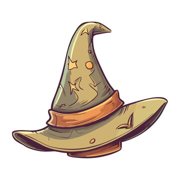Witch hat symbolizes spooky Halloween