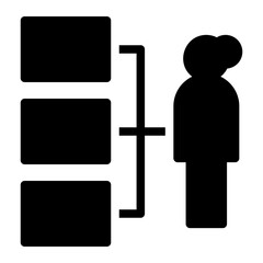 Obraz premium qualifications glyph icon