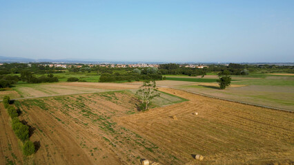 Aerial View of rural landscape