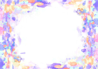 夕暮れの水底から見上げる　水彩風イメージ