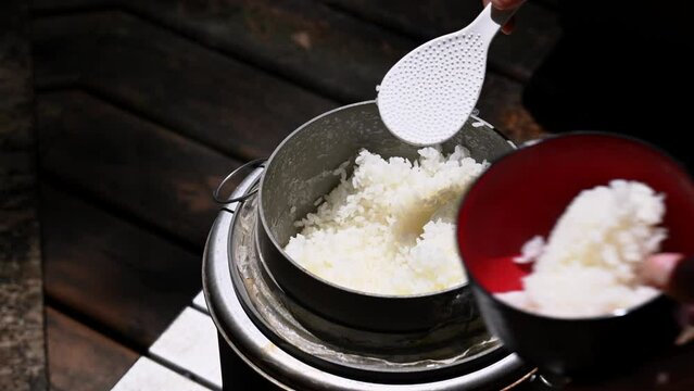 かまど炊きご飯　