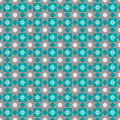 Seamless Creative Retro Interior Tile Floral Drawing Beautiful Summer Template Fashion Graphic Textile Art Backdrop Fabric Wallpaper Background Geometric Texture Print Design Modern Pattern.