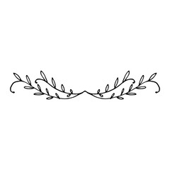 laurel hand drawn illustration