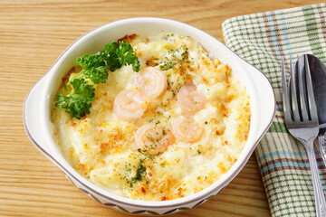 海老グラタン　シーフードグラタン