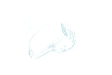 transparent gel isolated