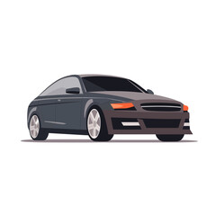 Plakat car minimalist simple vector illustration 