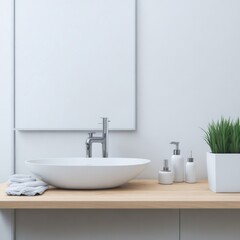 Obraz na płótnie Canvas modern bathroom interior
