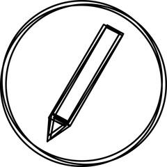 pencil icon multiple line style