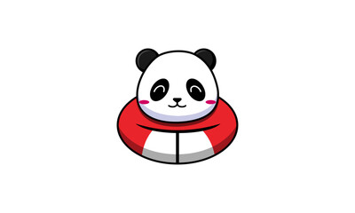 Panda Mascot Design in Chinese Theme