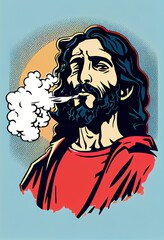 jesus christ smoking