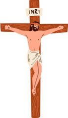 Crucifixion of Jesus Illustration