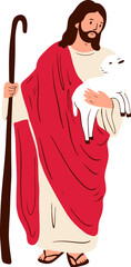 Jesus the Good Shepherd Illustration