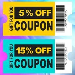 Vector abstract sale banners with realistic elements, gift for you