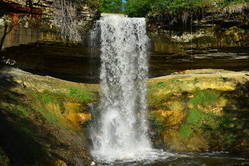 Minnehaha Waterfalls in Minneapolis, Minnesota