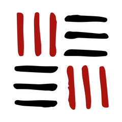 abstract geometric stroke