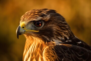 Hawk Bird Playing Close - Up