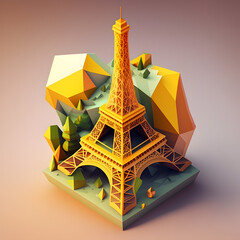Isometric Eiffel Tower