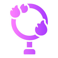burning fire Gradient icon