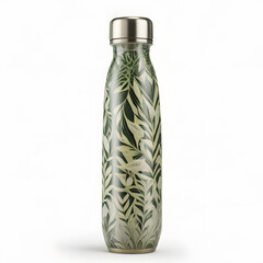 A meticulously crafted water bottle made entirely from sustainable bamboo