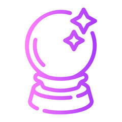 magic ball Line Gradient Icon