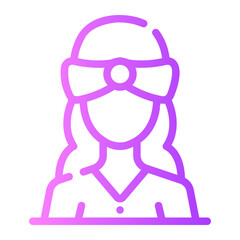 fortune teller Line Gradient Icon