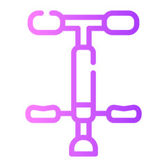 pogo stick Line Gradient Icon