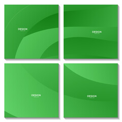 set of squares background. abstract green background with waves
