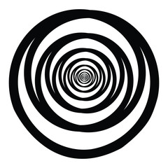 hypnotist circle icon vector i