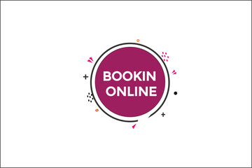 booking online vectors, sign, level bubble speech booking online 
