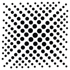 Halftone circles, halftone dot pattern background