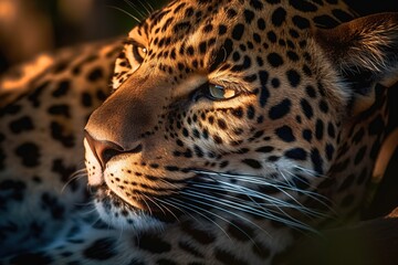 Fototapeta na wymiar Leopard Close - Up