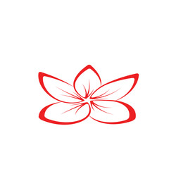 flower logo illustration vector design