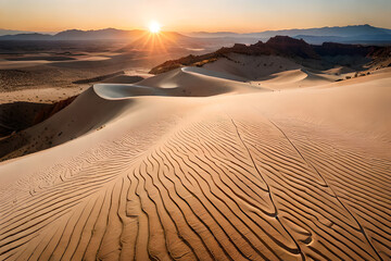 views of sand that stretches wide, sand exposed to the sun, sand that expands and creates mirages