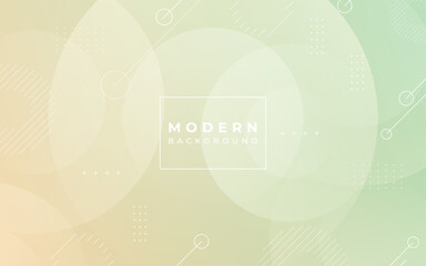 Modern background. geometric style, circles, pastel colors