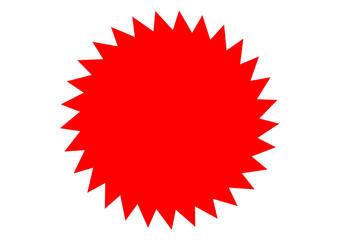 red star label
