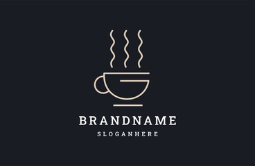 Letter g coffe logo vector design template .