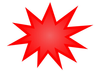 red star burst