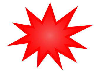 red star burst