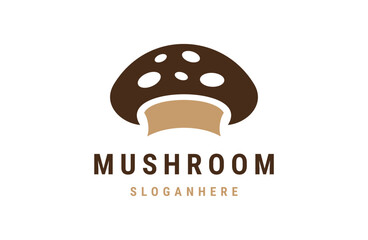 mushroom logo vector illustration design, mushroom logo design