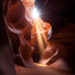 Antelope Canyon in the light