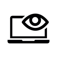 Retina Ready Website Flat Black Icon Isolate On White Background Vector Illustration | Seo Icons