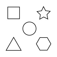 Shapes, Shape, Math Icon, Sign