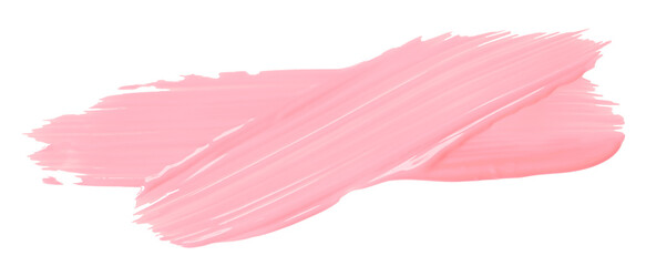 Shiny pink brush watercolor painting isolated on transparent background. watercolor png