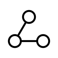 black sharing icon symbol